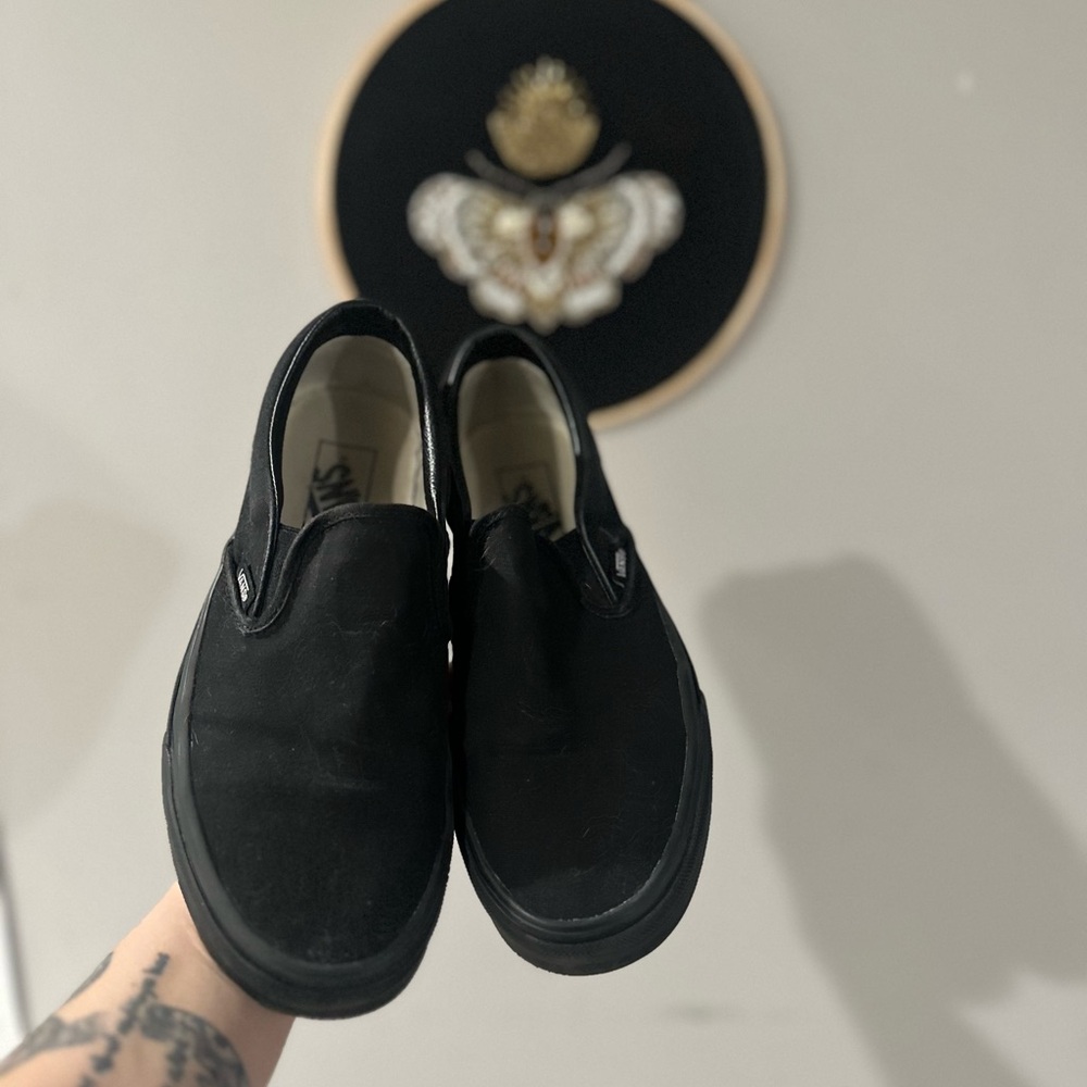 Vans Black Slip-On Shoes